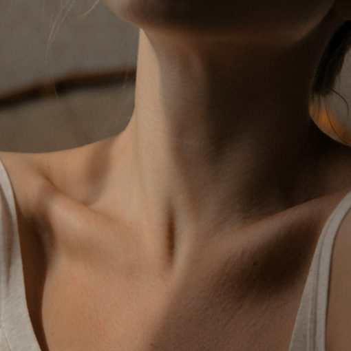 woman in white tank top