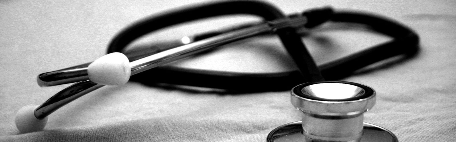 black and gray stethoscope